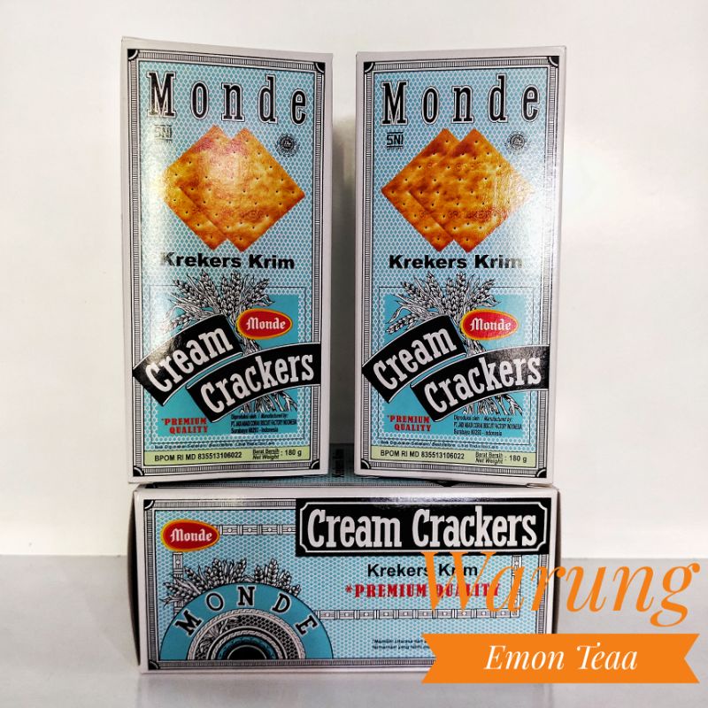 

MONDE CREAM CRACKERS BLUE 180 GR