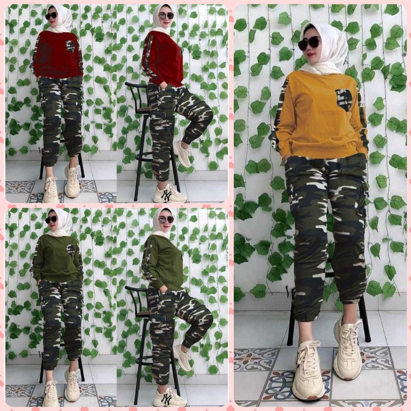 (XL,2XL)SET ELONA.SET WANITA MURAH.LSK