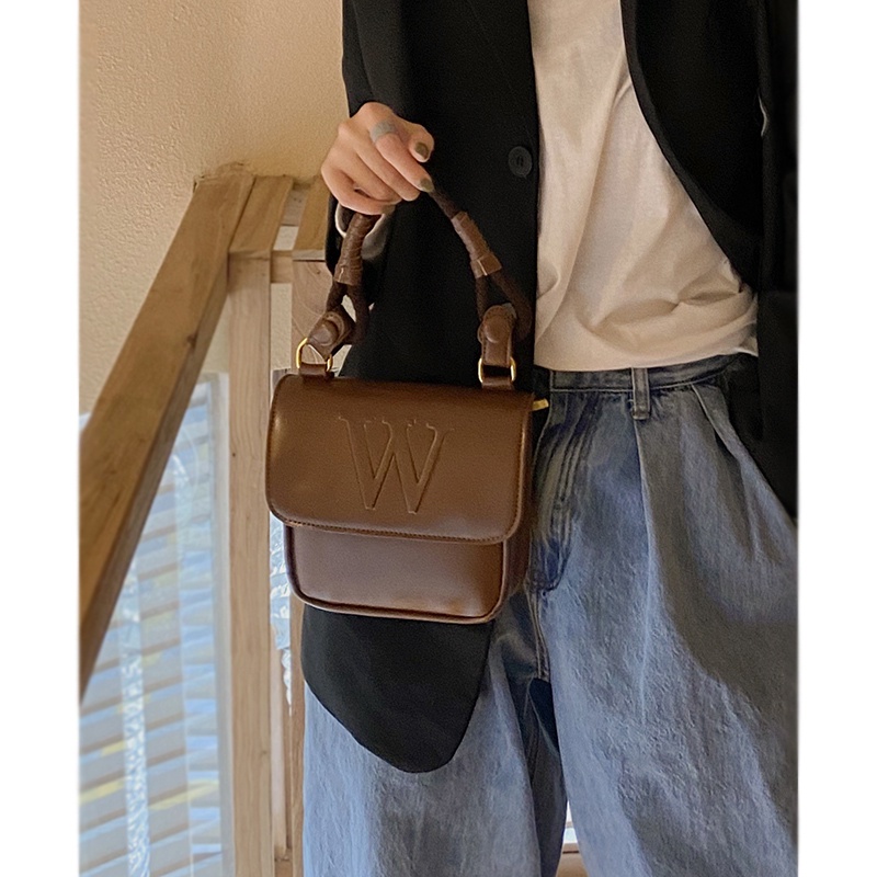 Suhao Niche Desain Tas Wanita 2020 Baru Trendi Net Merah Retro Portabel Kecil Square Tas All-Match In Single Shoulder Messenger Bag