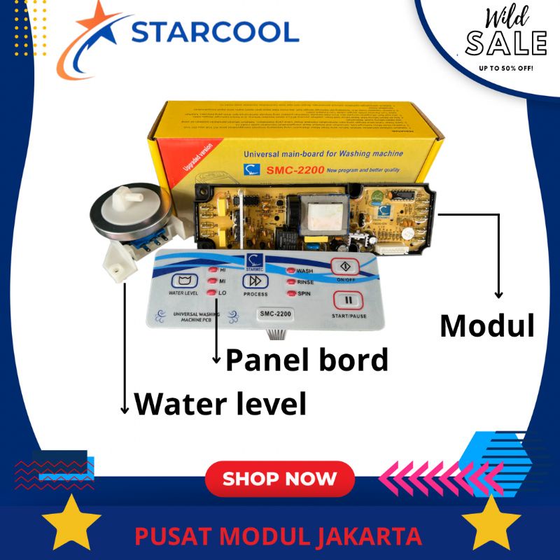 modul pcb mesin cuci multi universal top loading