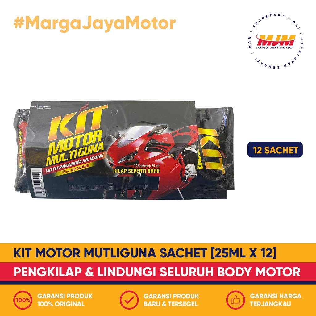 Kit Motor Multiguna Sachet 25ml (12 Sachet) Pembersih Serbaguna Kit