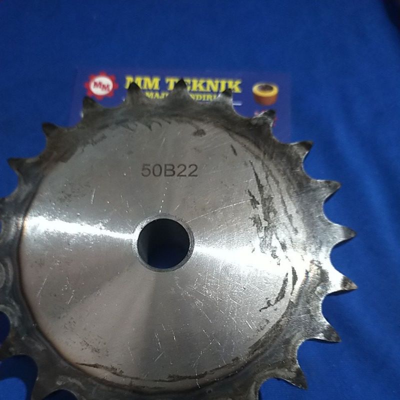 Sprocket RS 50 x 22 T Gear Rantai Single Gir gigi Z 22T RS50 -1 50Z22 50X22T 50-1 tipe B Sproket spr 50-22T 50x1x22T 50-1-22T