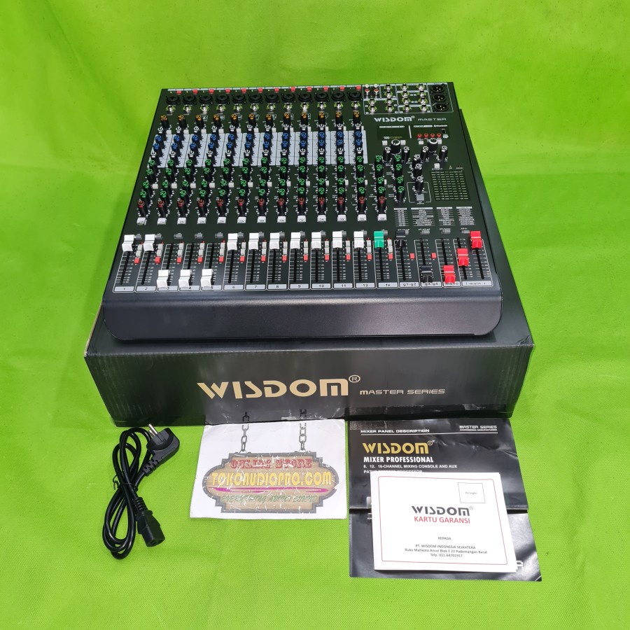 Mixer Wisdom Master 12-Channel Mixer Audio dengan Bluetooth Dan Efek