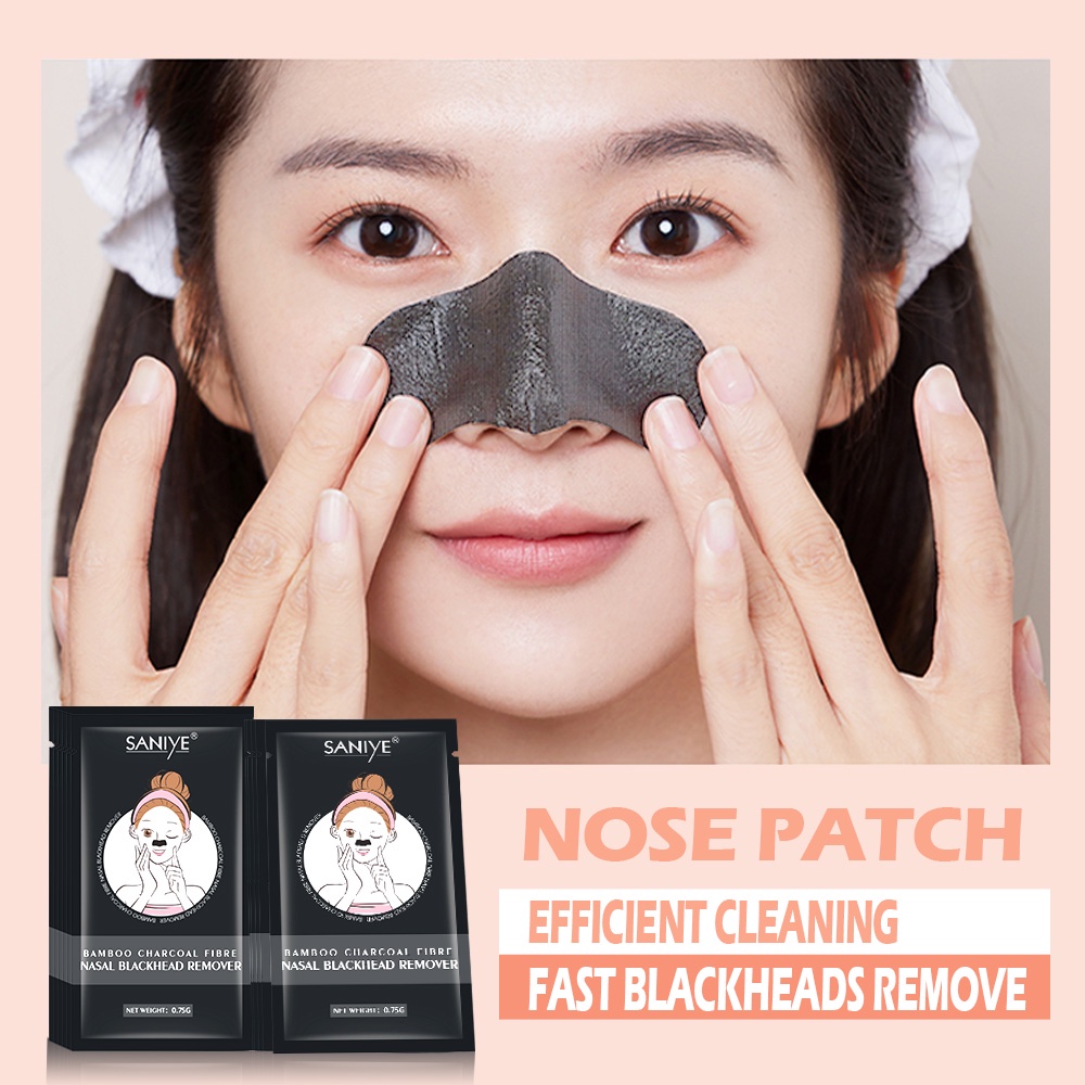 SANIYE Blackhead Mask Pembersih Komedo Black Mud Nose Jerawat  Deep Cleansing Blackhead Remove BH001