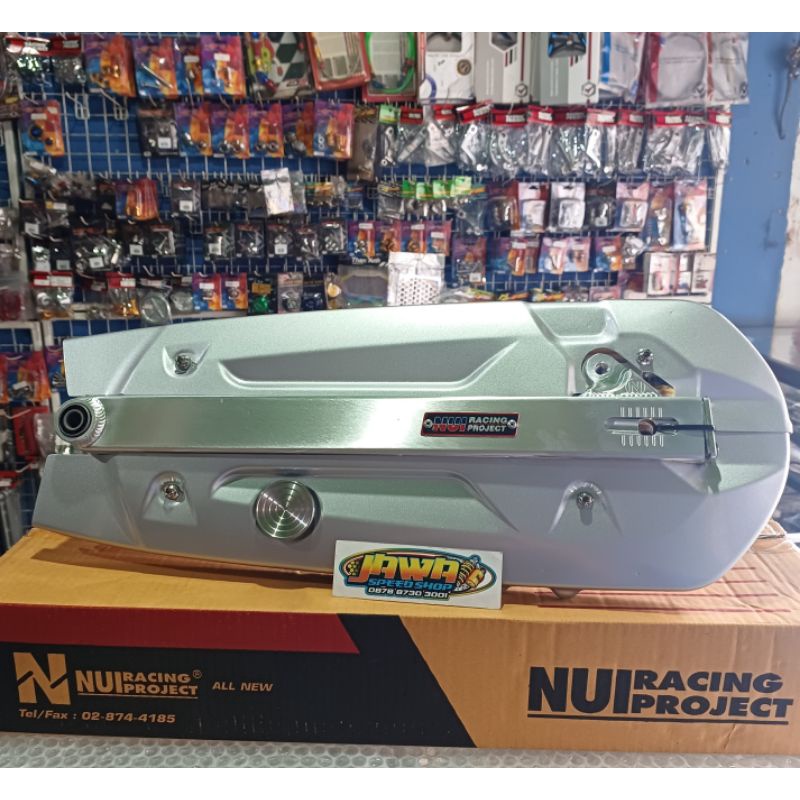 Swing Arm Nui racing thailand cover tutup rante + coin tutup rante supra 125 karisma 125 dkk