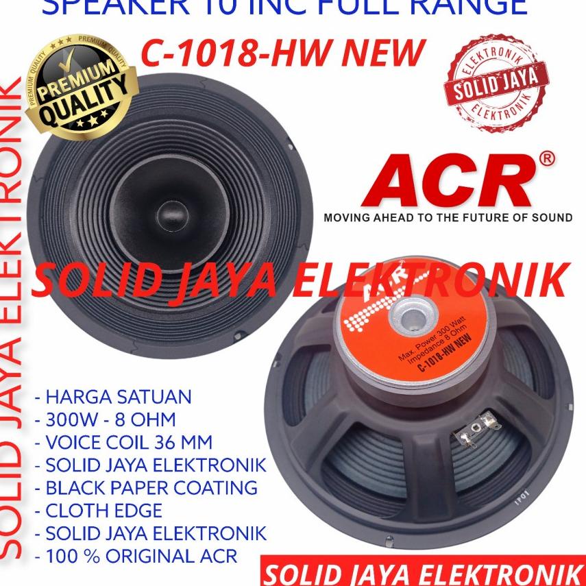 SPEAKER ACR 10 INC C-1018-HW FULL RANGE VOKAL VOKAL FULRANGE C 1018 HW C-1018-HW NEW FULLRANGE 10 IN
