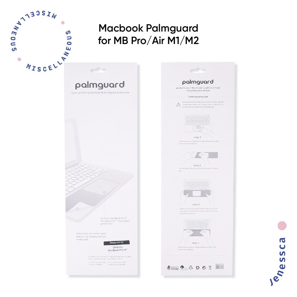 Palmguard Macbook Pro 13" M2 2022/M1 2020 Stiker Cover Macbook Premium