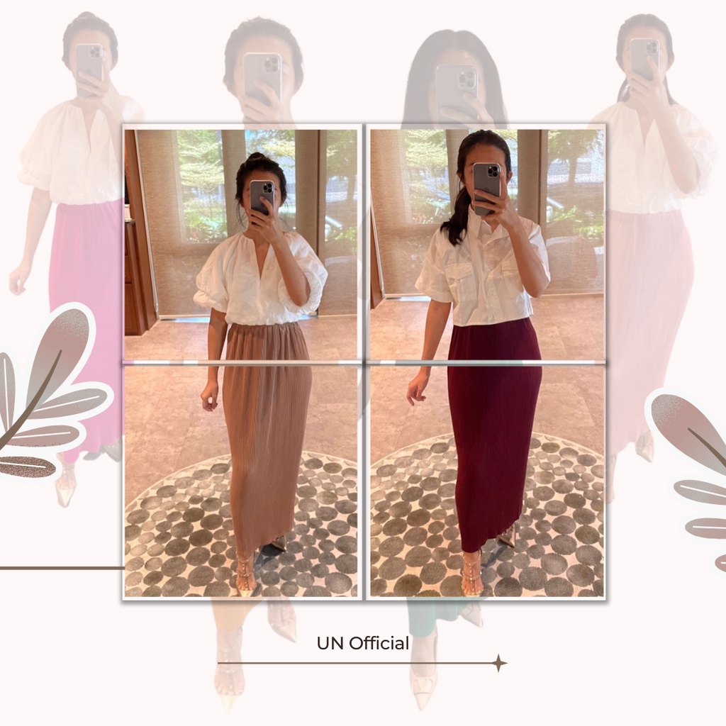 Rok Span Plisket Lidi / Rok Plisket Span Premium