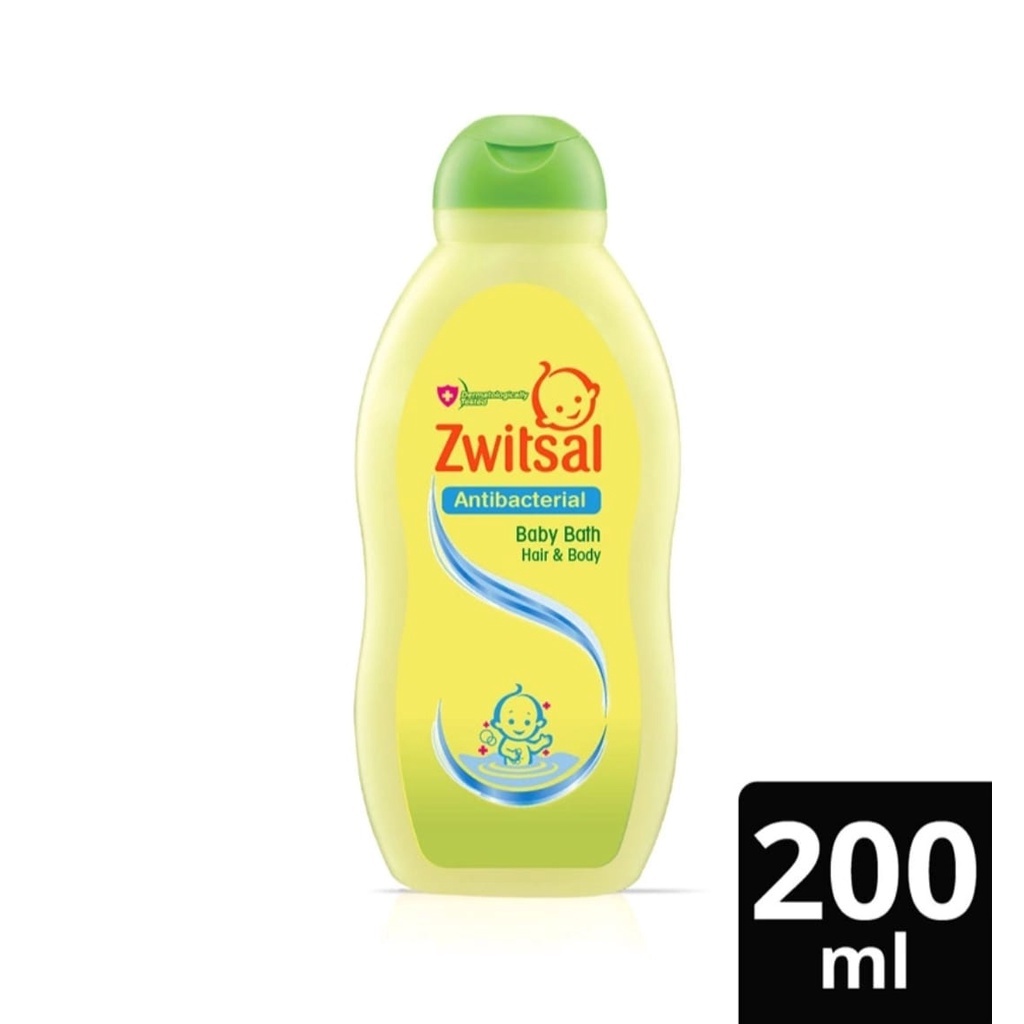 Jual Zwitsal Natural Baby Bath 2in1 Hair & Body Antibacterial 200ml