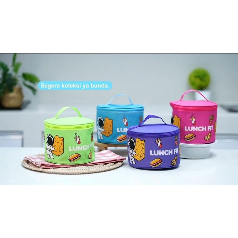 Set kotak makan bekal anak tas bekal Lunchbox anak astronot
