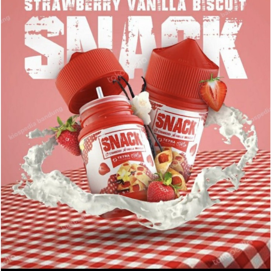 LIQUID 60ML SNACK V1 STRAWBERRY VANILLA BISCUIT