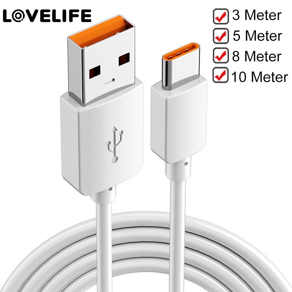 1pc Kabel USB Tipe C 6A Fast Charging Untuk Handphone Android