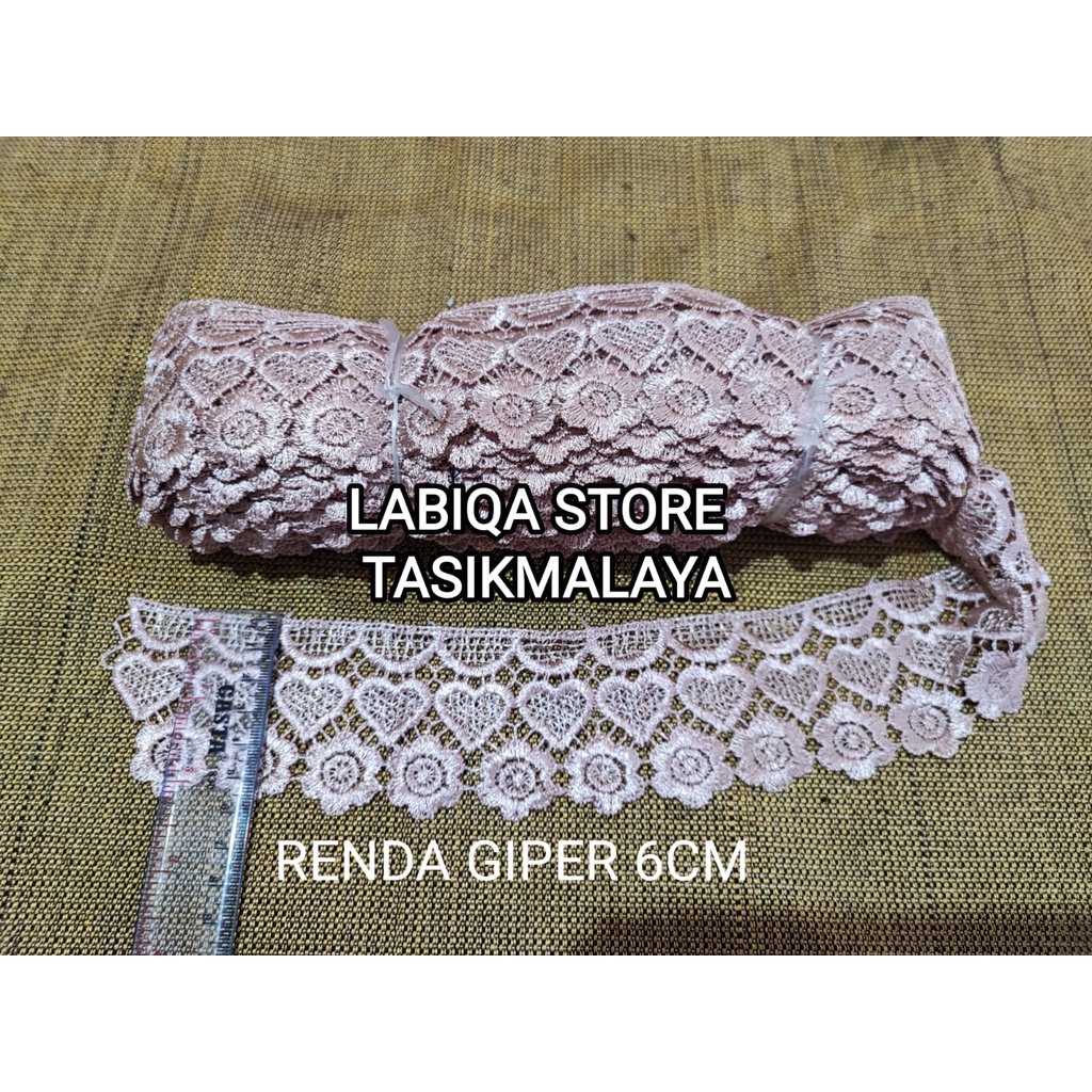 RENDA GIPER 6CM MOTIF 6