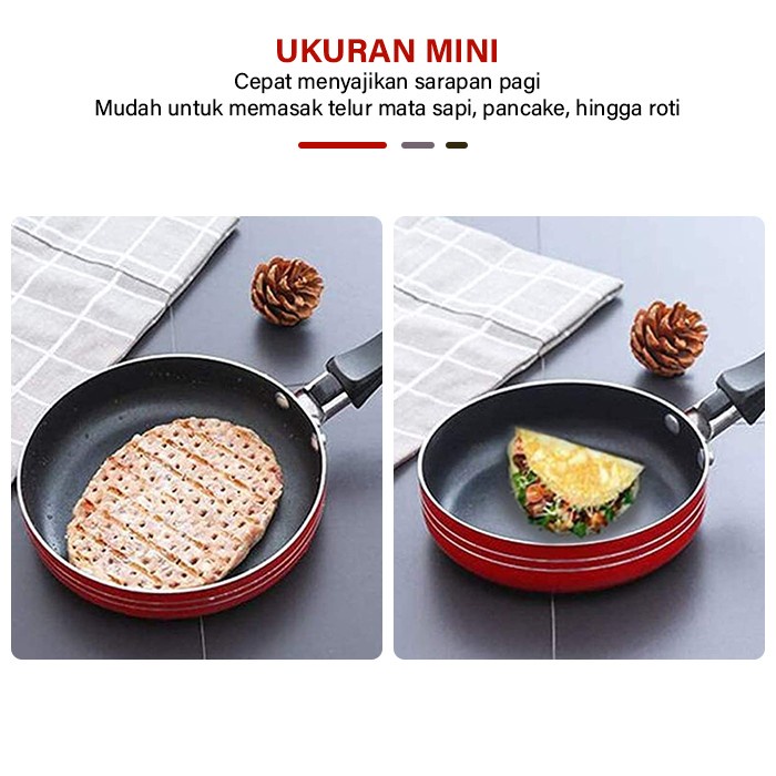 GM Bear Teflon Mini 16cm 1072 - Fry Pan Penggorengan Mini