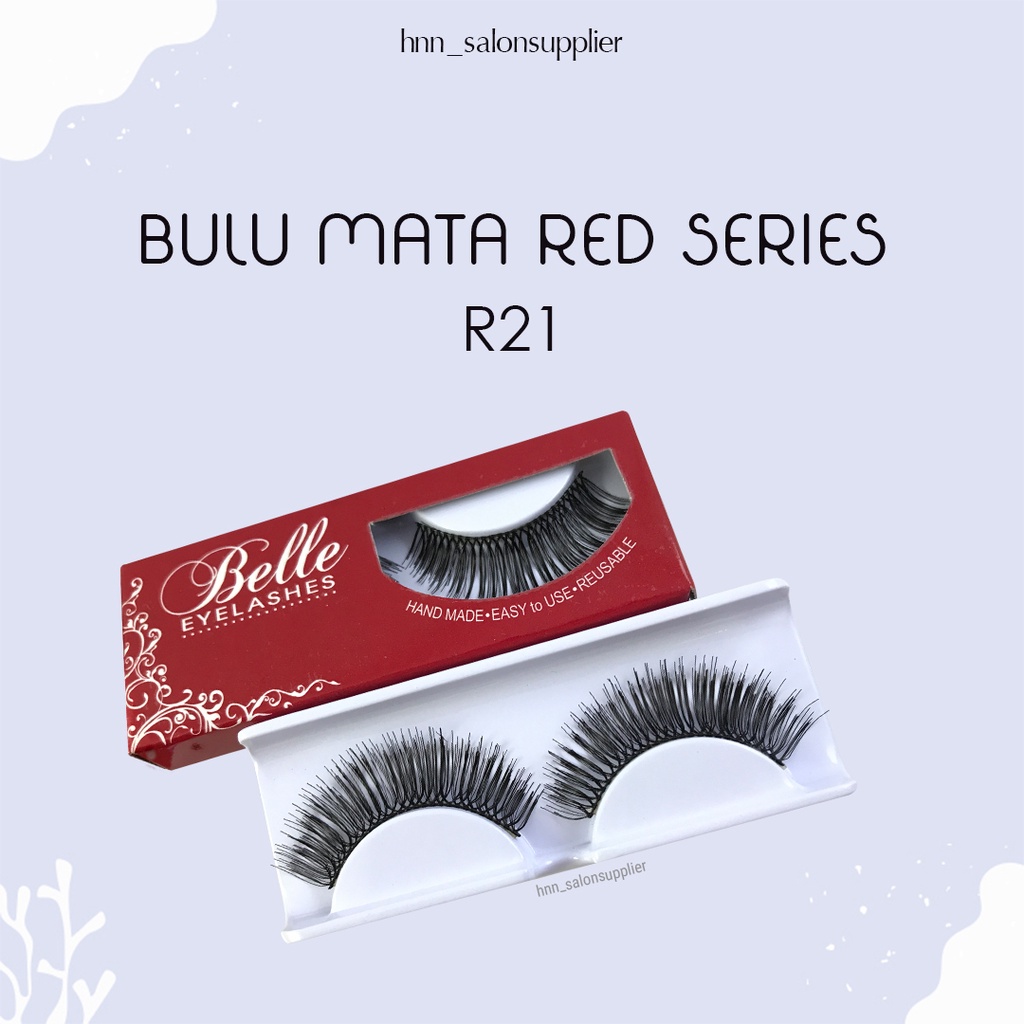 R21 Bulu Mata Palsu Handmade Fake Eyelash Eye Lashes Lash Artifivial Belle Eyelashes