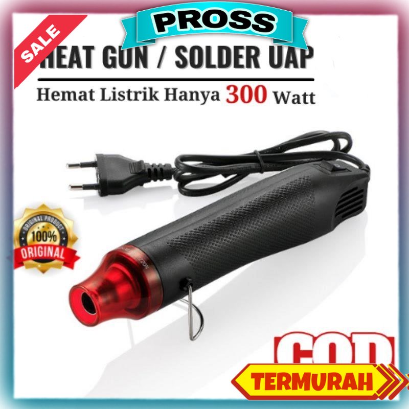 Mini Hot Gun Heat Gun Low Watt 300W Electric Alat Pemanas Multifungsi