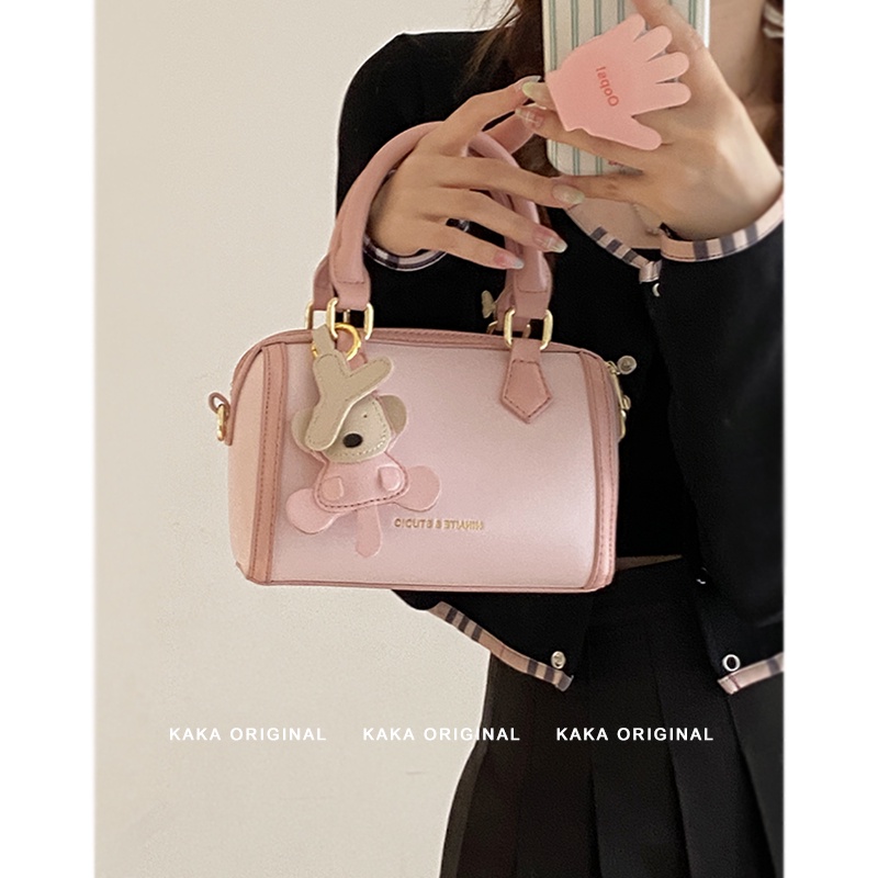 Tas Suhao Wanita Musim Panas 2021 Baru All-Match In Fashion Lucu Tas Bantal Genggam Berkualitas Tinggi Tekstur Niche Tas Messenger