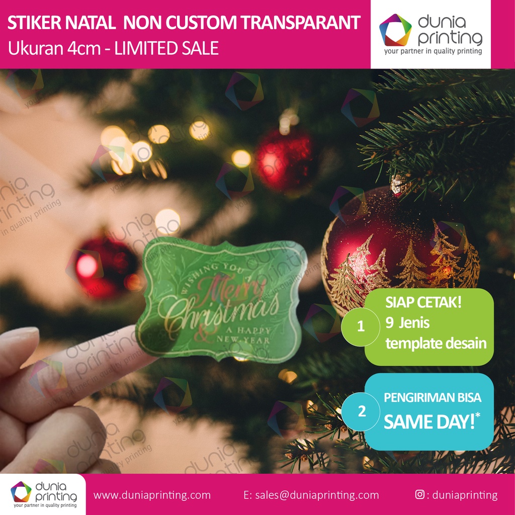 

Stiker Natal Transparant - Limited Sale Stock