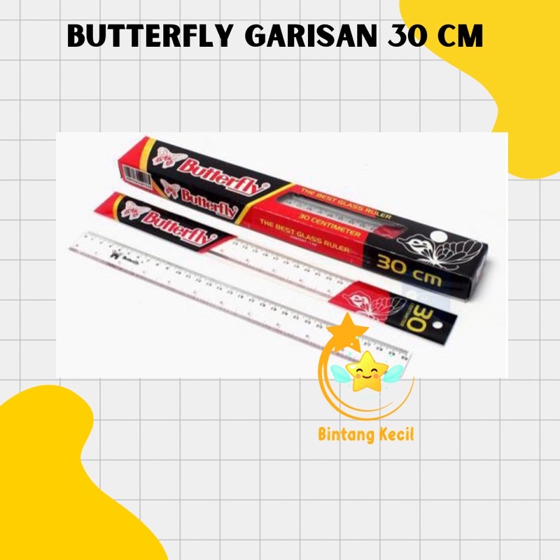 

[PCS] PENGGARIS / GARISAN BUTTERFLY 30 CM
