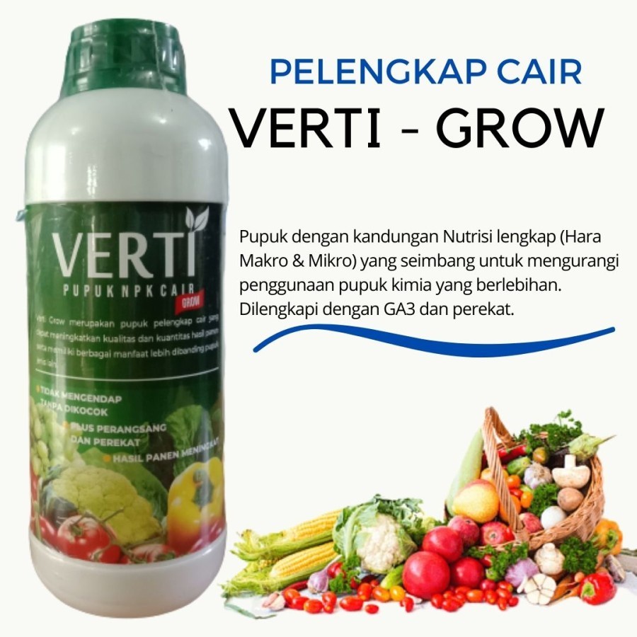 PUPUK NPK CAIR VERTI GROW 1000 ML Pupuk Semprot Pelebat Tanaman
