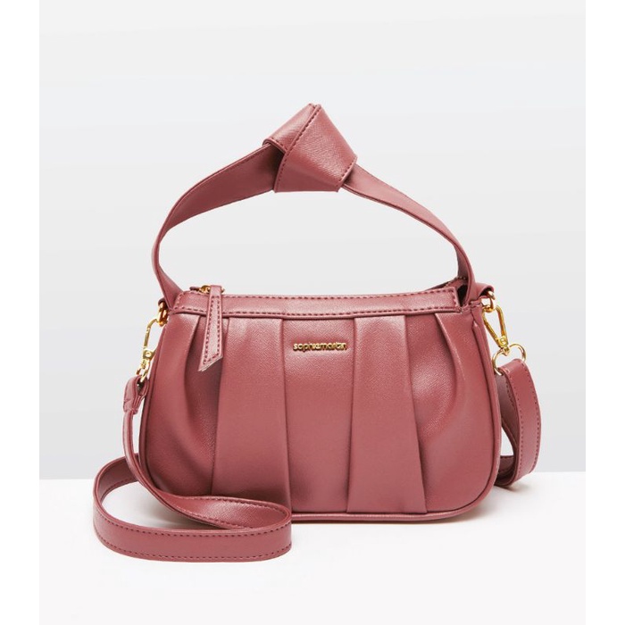 Tas Selempang Wanita Kulit Warna Pink Murah Mewah Rayya Sling Salem Original Sophie Martin Paris Pro
