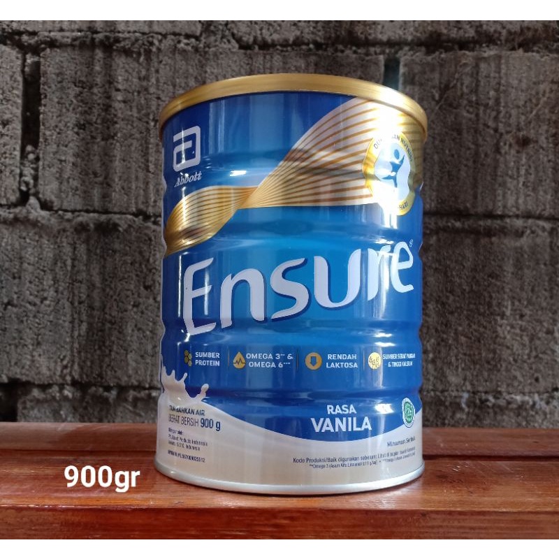 ensure rasa vanila 900gr | susu rendah laktosa