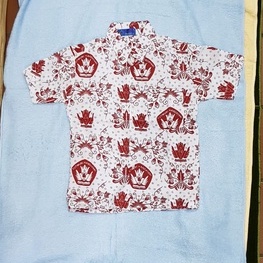 Baju Batik Merah Lengan Pendek Seragam Sekolah Anak SD Merk SERAGAM