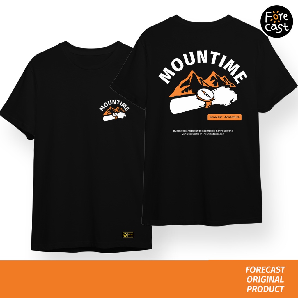 [PREMIUM] Forecast Men Shirt Edisi Mountime / Pakaian Gunung / Kaos Pendaki Gunung / Tshirt Pendaki 