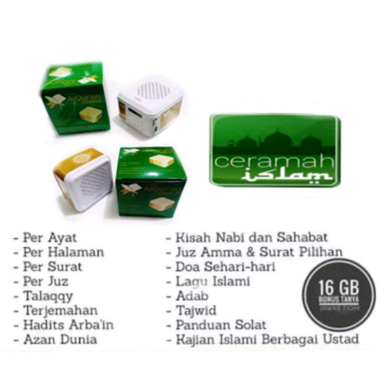 Speaker hafalan alquran  / speaker digital alquran Ada tombol repeat original tp 600bt bluetooth kom