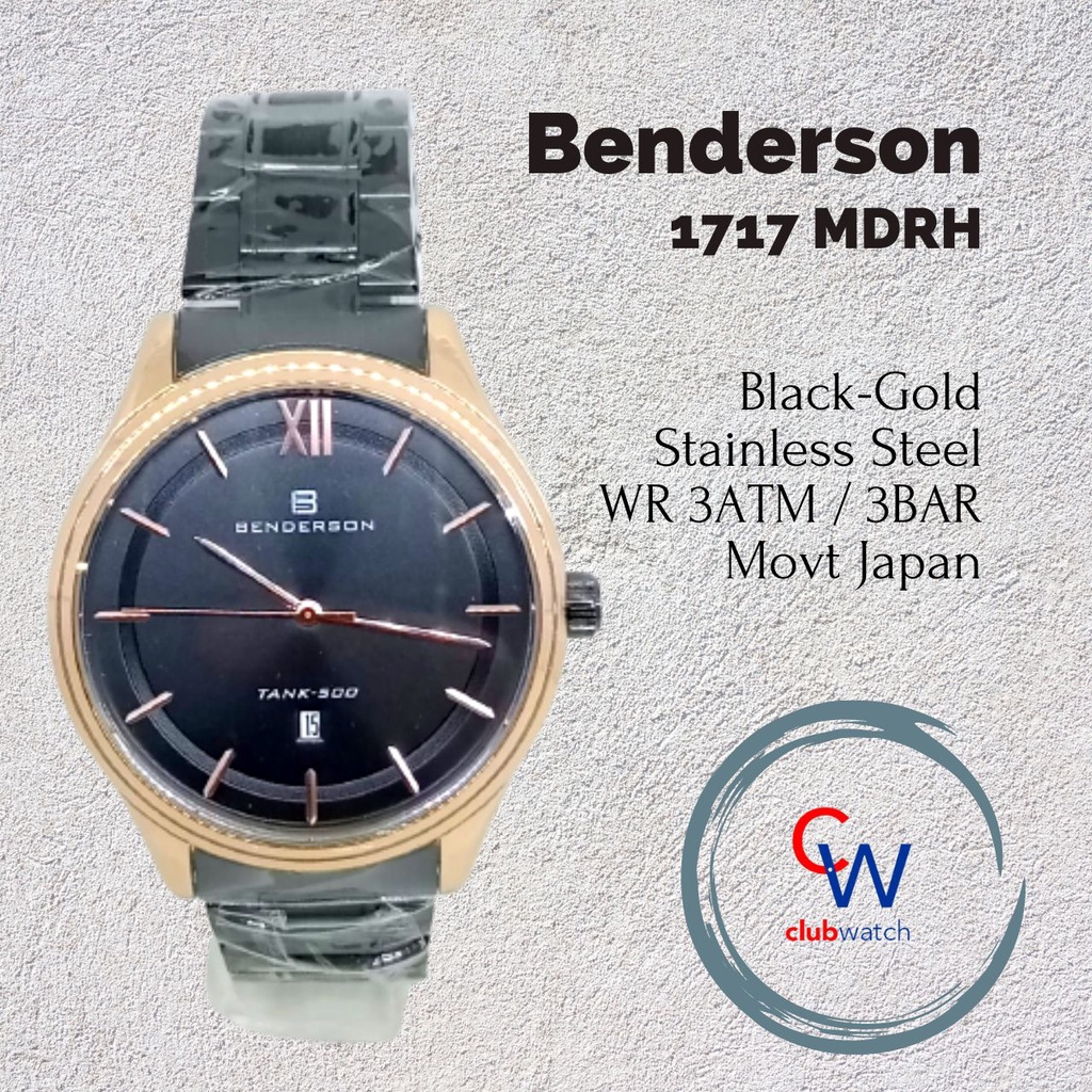 Jam Tangan Pria Benderson 1717 MDRH / Benderson 1717 MDRH Jam Tangan Cowok Murah