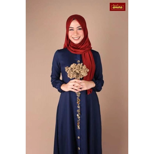 Sale Gamis dannis dewasa D'button - Dress wanita - Busana muslimah