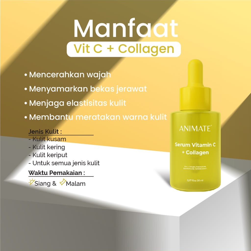 𝐑𝐀𝐃𝐘𝐒𝐀 - Animate Face Serum Vitamin C + Collagen 20 ml