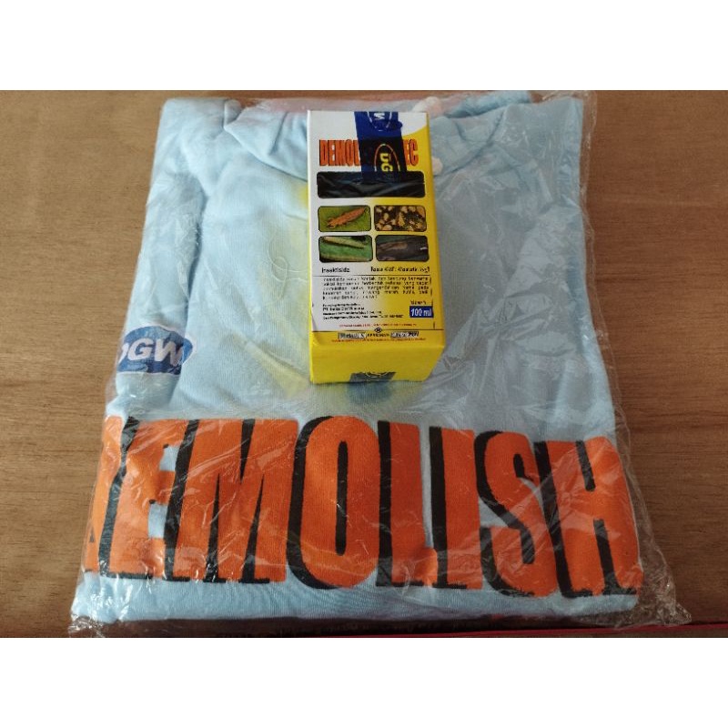 Demolish 100 ml Bonus kaos - Demolish 18 EC 100ml - Demolish Pembasmi thrips kutu ulat wereng