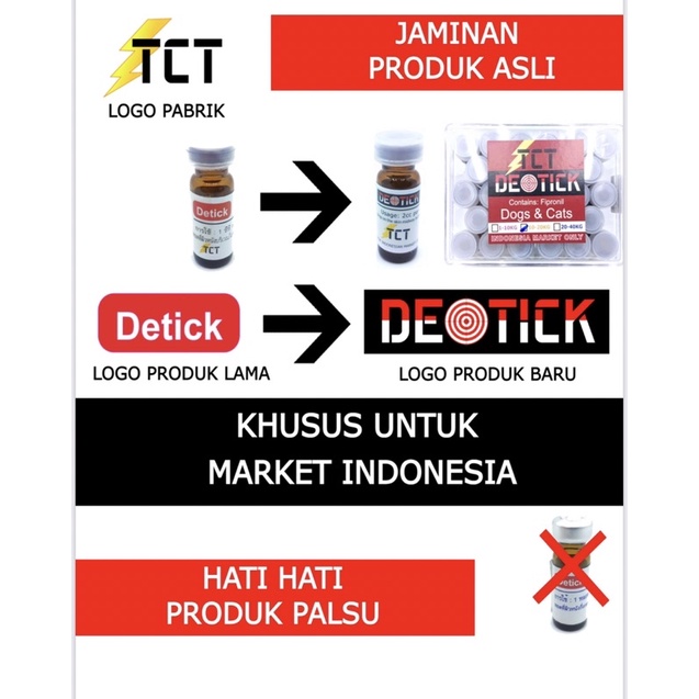 Detick Obat Kutu / Obat Kutu Anjing dan Kucing 1-10kg / Asli 100% Original dari Bangkok!