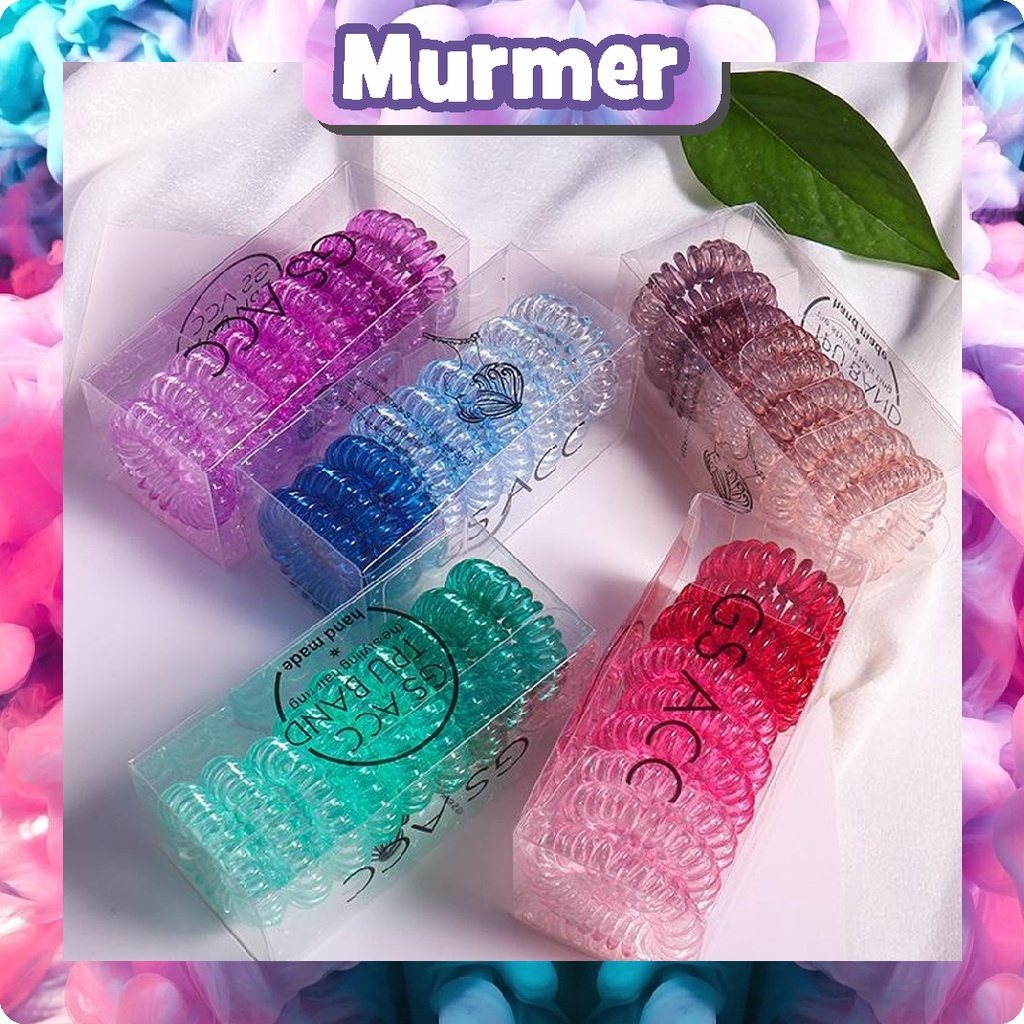 MurmerOfficial KARET RAMBUT SPIRAL ISI 9 PCS IMPORT / IKAT RAMBUT KOREA / KUNCIRAN WANITA / AKSESORIS KUNCIR CEPOL R767