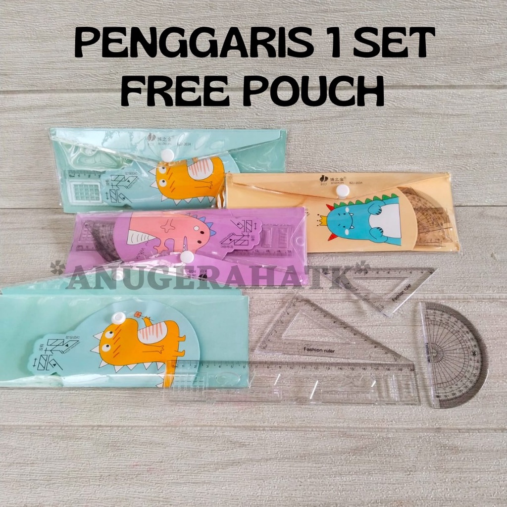 

Penggaris Set Kancing isi 4 Import Tebal 20CM