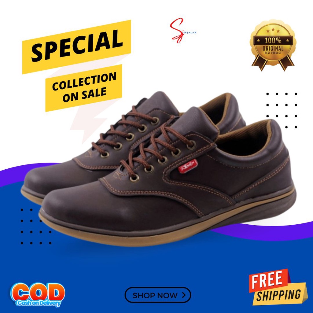 Sepatu pria kulit original brand berkualitas tinggi sepatu kulit pria
