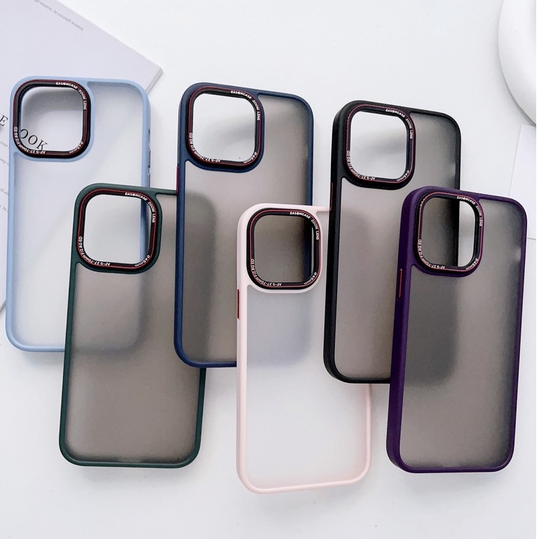 Hard Case Matte High Quality Fingerprint Resistant Case For iPhone 14 Pro Max Metal Button 13 Pro Max 12 Pro Max science and technology Metal Camera Large Hole case