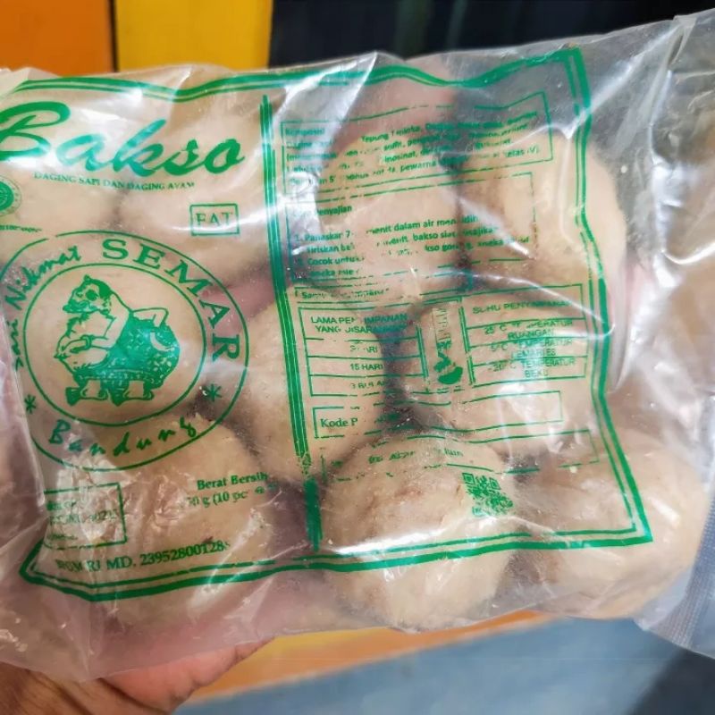 

Bakso Spesial Semar Daging Sapi Isi 10 Besar Berat -+355 Gr