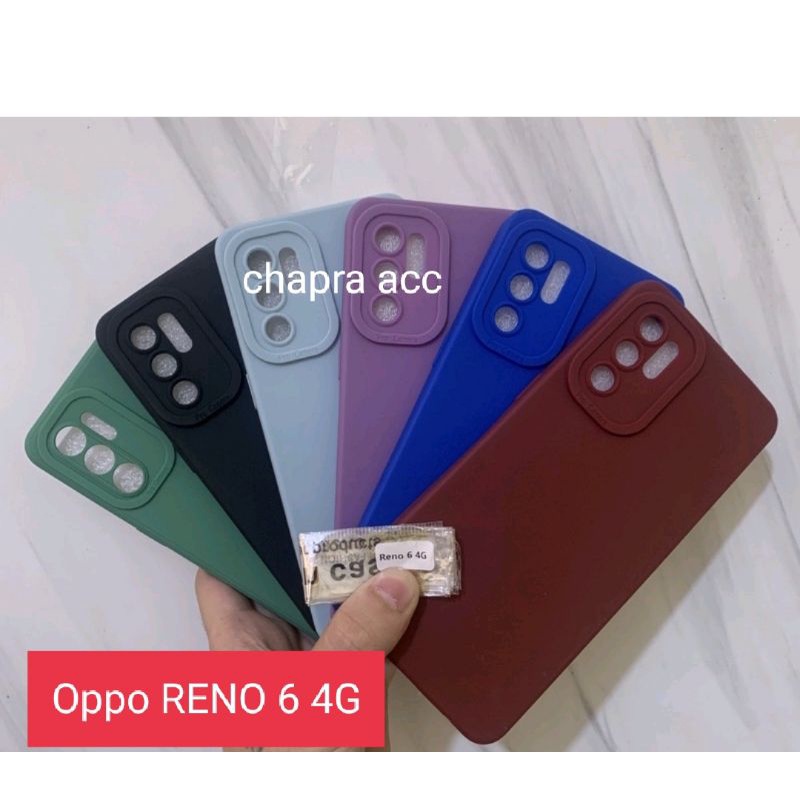 Type Hp Oppo RENO 6 4G Soft case/slikon/kondom/case terbaru macaron pro camera/kamera