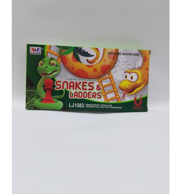 C0045 CHAEMAINAN ULAR TANGGA MAGNET PREMIUM SNAKES AND LADDERS BOARD GAME • KDR.31Oc22ѕ
