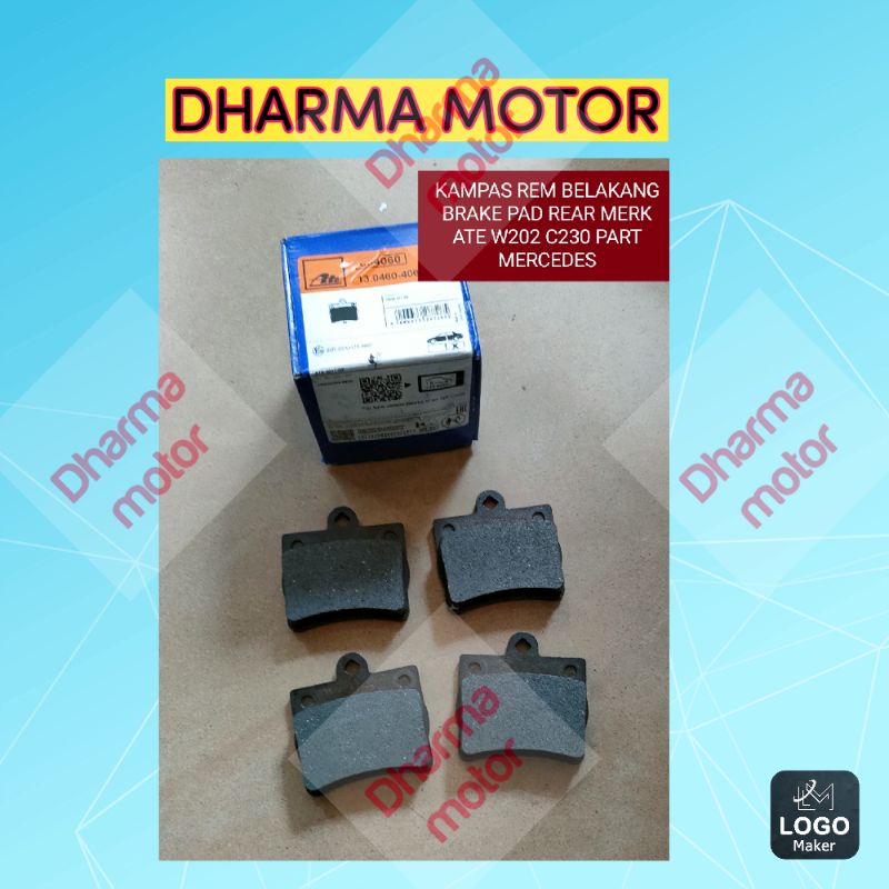 KAMPAS REM BELAKANG ATE W202 C230 BRAKE PAD  PART MERCEDES BENZ