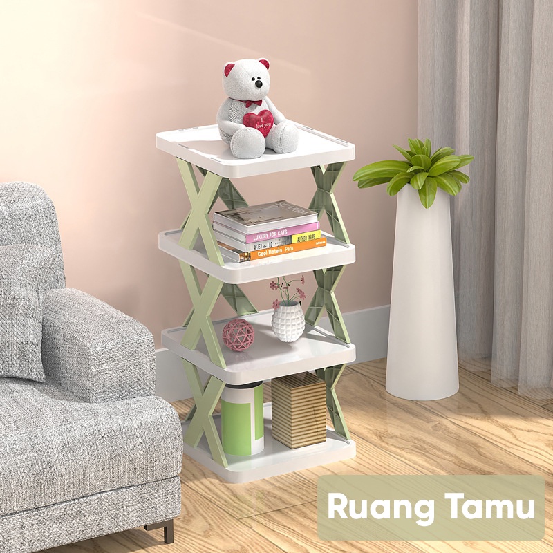 Lazy Bear  Rak Sepatu Susun C49/C75 Shoe Rack Sandal Holder Rak Kamar Mandi Serbaguna