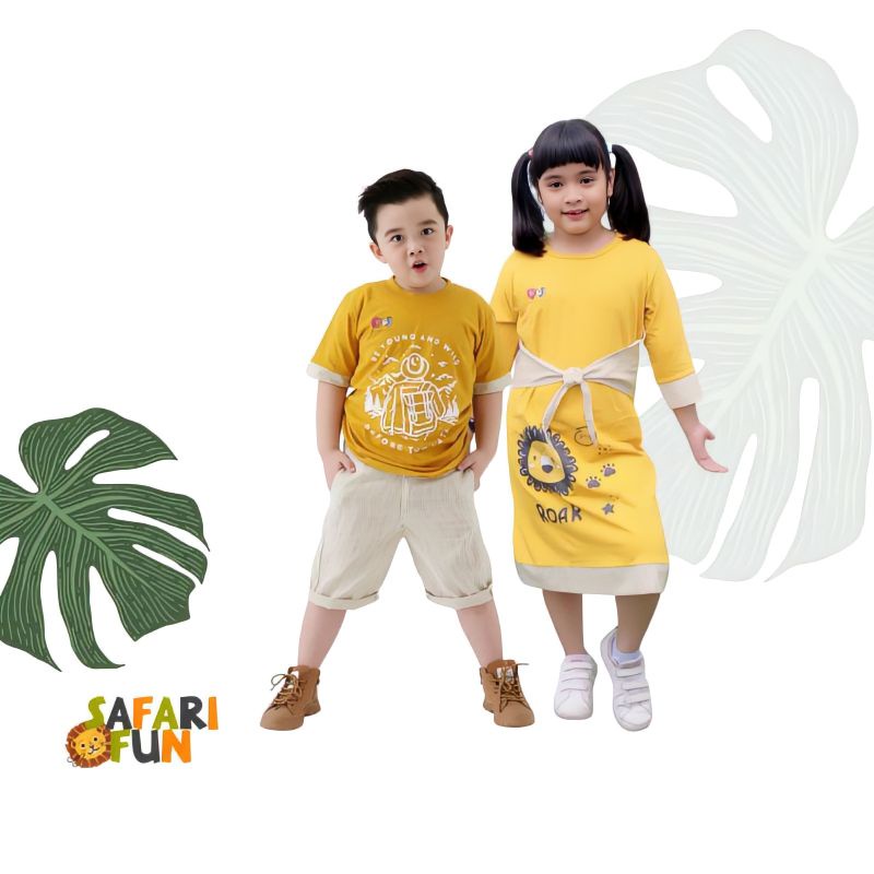 SETELAN ANAK UNISEX | DRESS ANAK | SETELAN SAFARI SERIES BY Q&J