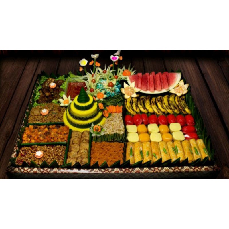 

tumpeng lengkap