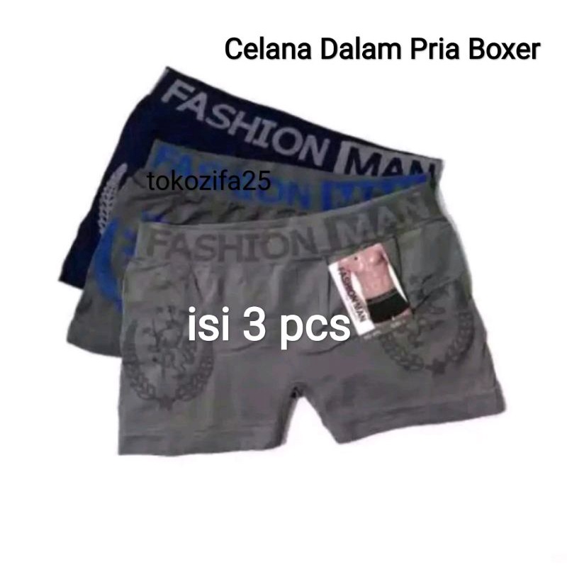 3pcs Celana Dalam Pria Boxer CD Laki Laki Pakaian Dalam terbaru