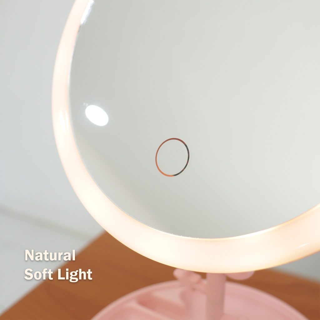 Cermin make up,Cermin Ring Light 3 Lampu