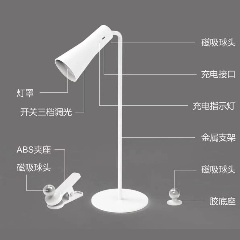 AKN88-REMAX RT-E710 - Detachable Magnetic Portable Table Lamp - Lampu Meja