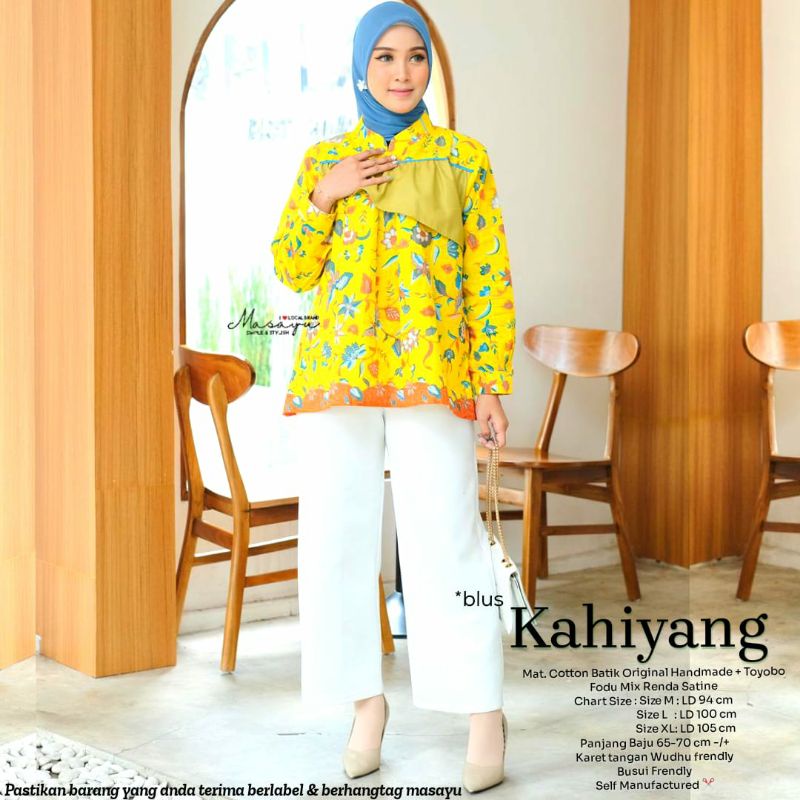 blouse kahiyang by masayu || cotton batik original handmade
