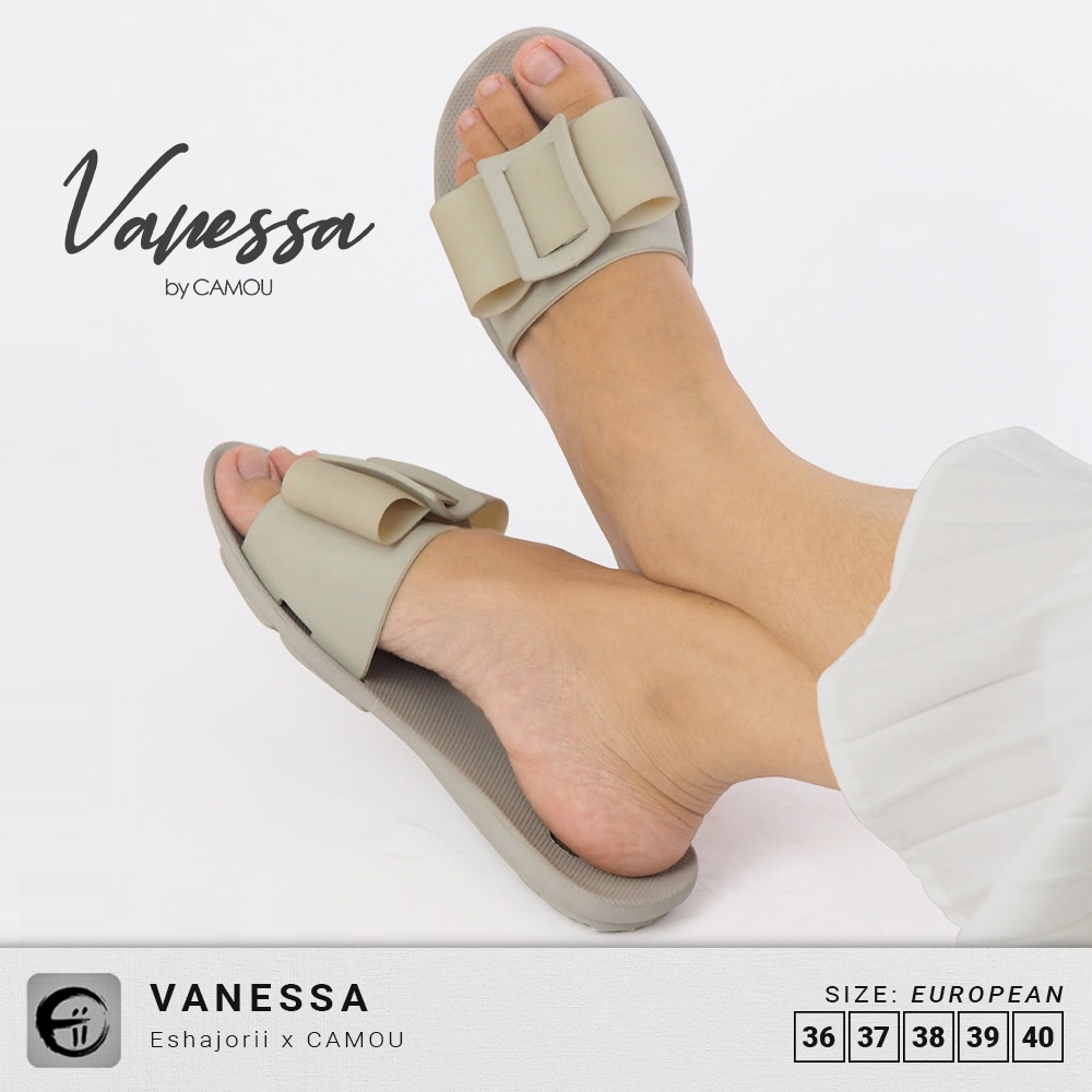 Sandal Slide Flats Wanita CAMOU Vanessa